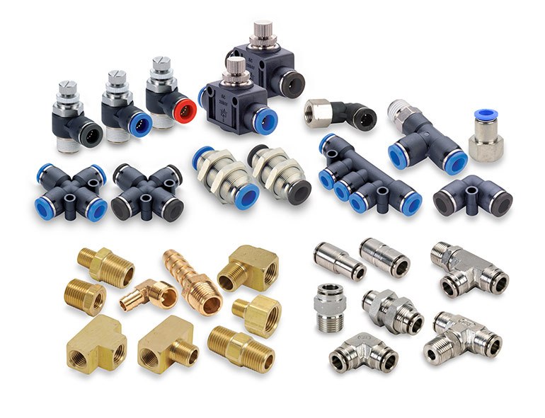 Raccords et tubes pneumatiques assortis